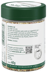 Fuchs Gewürze - Zwiebel rot geschnitten - Gewürz für Pürees, Salat oder Brotaufstriche - natürliche Zutaten - 40 g in wiederverwendbarer, recyclebarer Dose