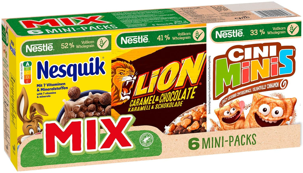 Nestlé Mix Müsli-Minipäckchen, 6 Stück, 1 Päckchen (1x200g bis 4x30g, 2x40g)