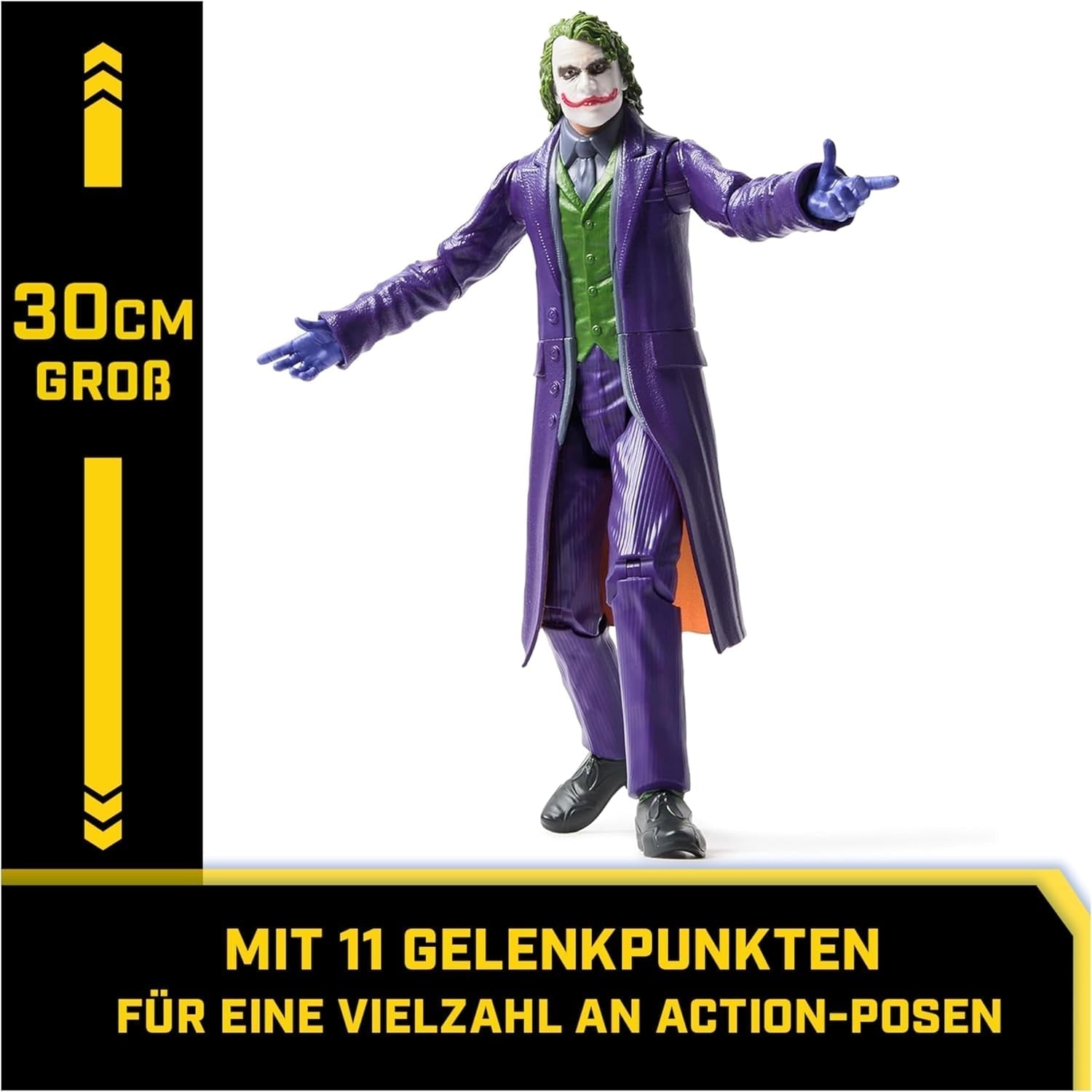 DC Comics the Dark Knight - Joker Action Figure Cunoscut din legendara trilogie the Dark Knight în 30cm. De la 3 ani Action figures Naty Shop