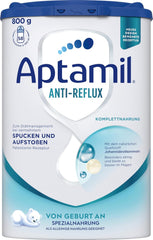 Aptamil Anti-Reflux – Komplette Formel von Geburt an, diätetische Behandlung, Erbrechen und Aufstoßen, Babynahrung, Milchpulver, 1 x 800 g