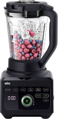 Braun Hochleistungsmixer Powerblend 9 JB9040 – Standmixer Mit Glas-Mixkrug, 18 Mixprogramme, 10 Geschwindigkeiten + Pulsefunktion, Heiße Suppen Funktion, Reinigungsprogramm, Stampfer, 1600 W, Schwarz Kitchen Naty Shop