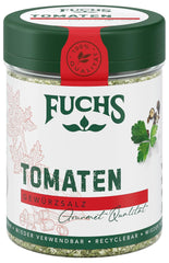 Fuchs Gewürze - Tomatengewürz - Gewürzsalz für Tomatenbrot, Frühstücksei oder Steak - natürliche Zutaten - 90 g in wiederverwendbarer, recyclebarer Dose