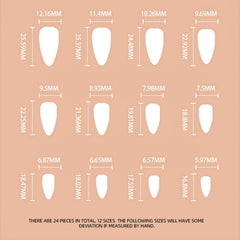 24 buc unghii lungi cu presă pe unghii sicriu unghii artificiale fluture floare unghii adezive alb maro set unghii acrilice sfaturi unghii femei primăvară vară accesorii unghii