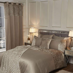 Emma Barclay Glamour Bettwäsche-Set für Doppelbett, Nerz, Polyester, Creme Emma Barclay Betten und Bettdecken