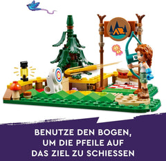 LEGO Friends Bogenschießen im Abenteuercamp Kinderbauspielzeug mit Pfeil und Bogen, 2 Figuren und einem Waschbecken, für Mädchen und Jungen ab 6 Jahren 42622 Bausets Besuchen Sie den LEGO-Store