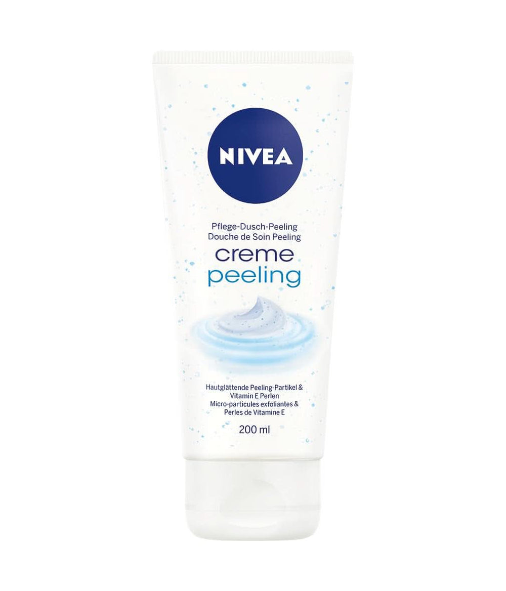 NIVEA Creme Peeling, pflegendes Körperpeeling mit feinen Partikeln und Vitamin E, 200 ml Dusche und Bad Naty Shop 200 Gramm