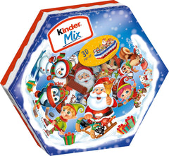 Kinder Mix Weihnachtsteller – leckere Schokoladenspezialitäten aus dem Kinder-Sortiment – 143g
