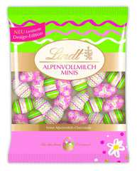 Mini goldene Schokoladenhasen | 700g-Beutel und dekorative Schokoladen-Edition | 180g Beutel | Eier aus hochwertiger Vollmilchschokolade, fröhlich und bunt verpackt, zu Ostern | Osterschokolade