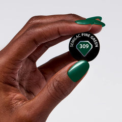 UV-Nagellack Semilac Hybrid 309 Kieferngrün 7 ml Festive Wonder Colors Collection