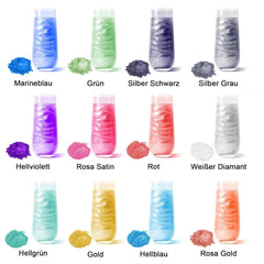 Set glitter comestibil, pudra, 3 grame per culoare Naty Shop