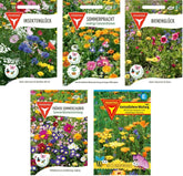 Blumensamen-Set: Nützlingspaket / 5 verschiedene Blumenmischungen / Geeignet für Insekten wie Bienen, Schmetterlinge und andere Nützlinge, BU01, Mehrfarbig