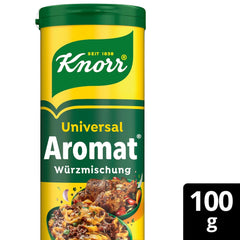 Knorr Würzmischung Universal Aromat für schnelle Gerichte zum Würzen und Würzen von Fleisch, Gemüse, Saucen und mehr 100 g