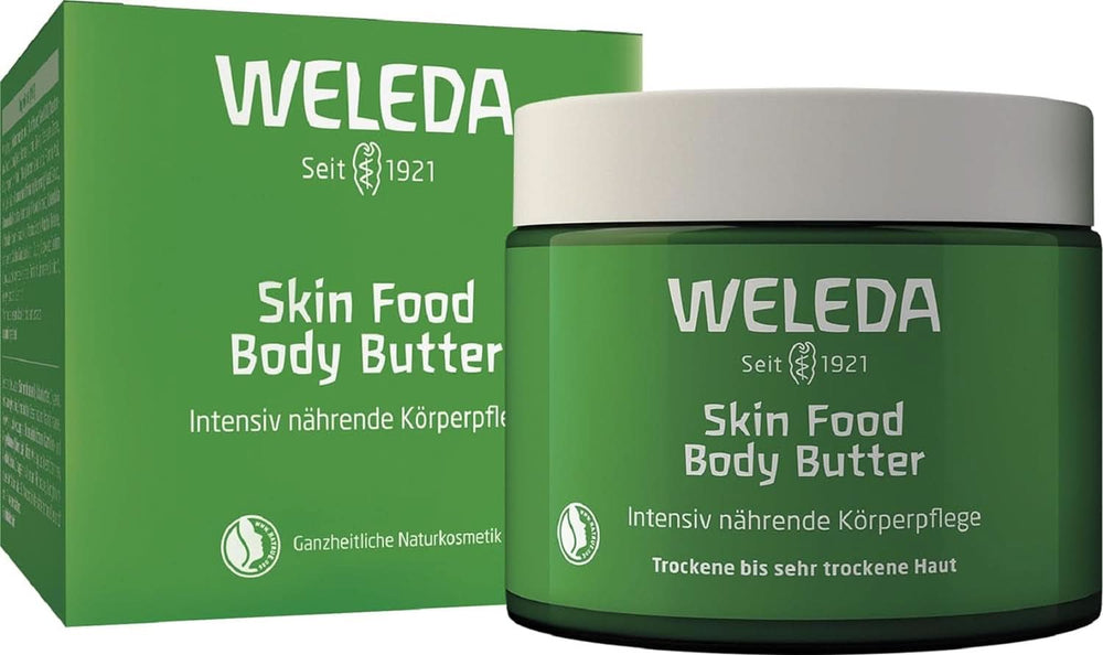 WELEDA Organic Skin Food Body Butter, Unisex-Körperpflegecreme zur Pflege trockener und rauer Haut, 150 ml Dusche und Bad Naty Shop