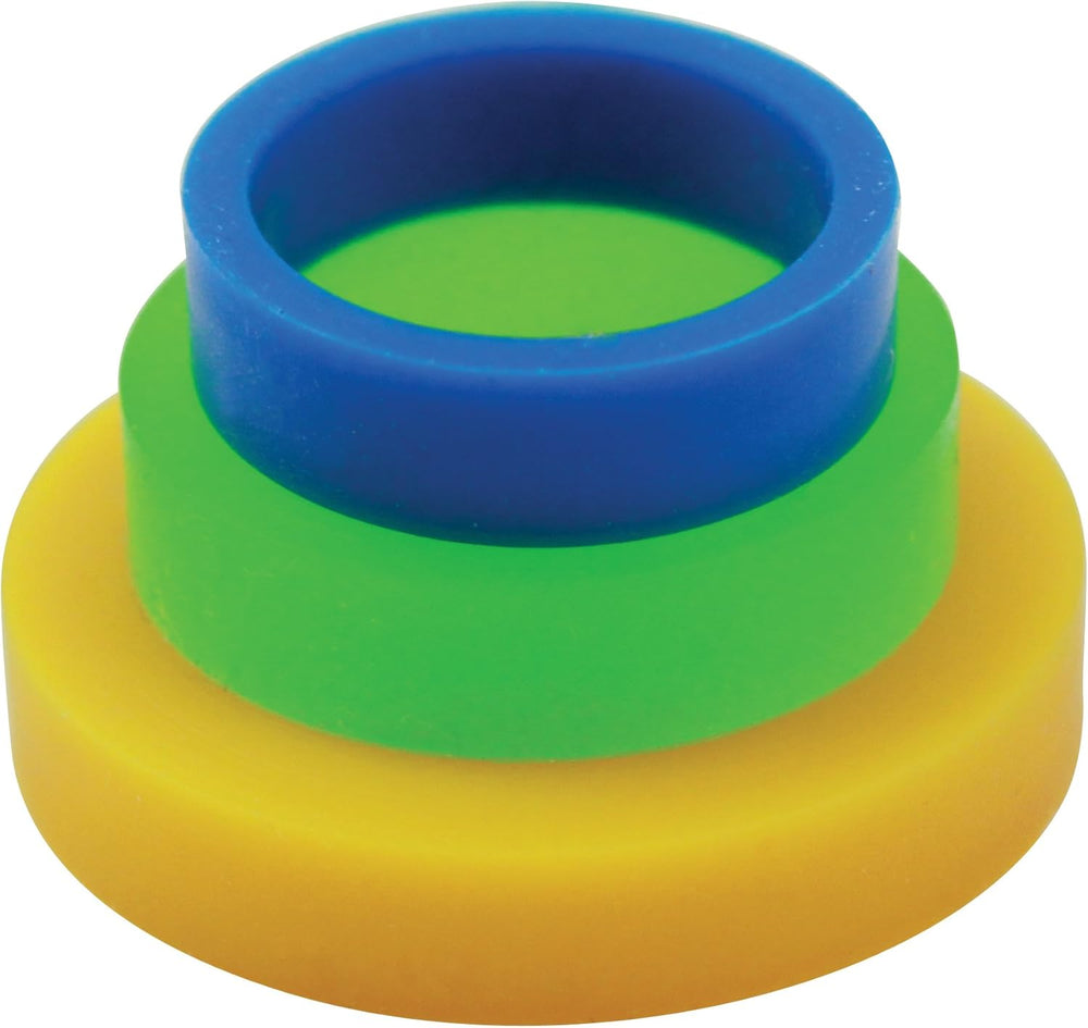 Führungsringe für kleine Ausrollstäbe, Kunststoff, Mehrfarbig, 14 x 9 x 2,05 cm, 8-Einheiten