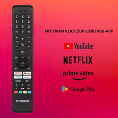 Televizor TELEFUNKEN Android TV de 43 de inci (Smart TV Full HD, HDR, triplu tuner, Bluetooth) XF43AN750M