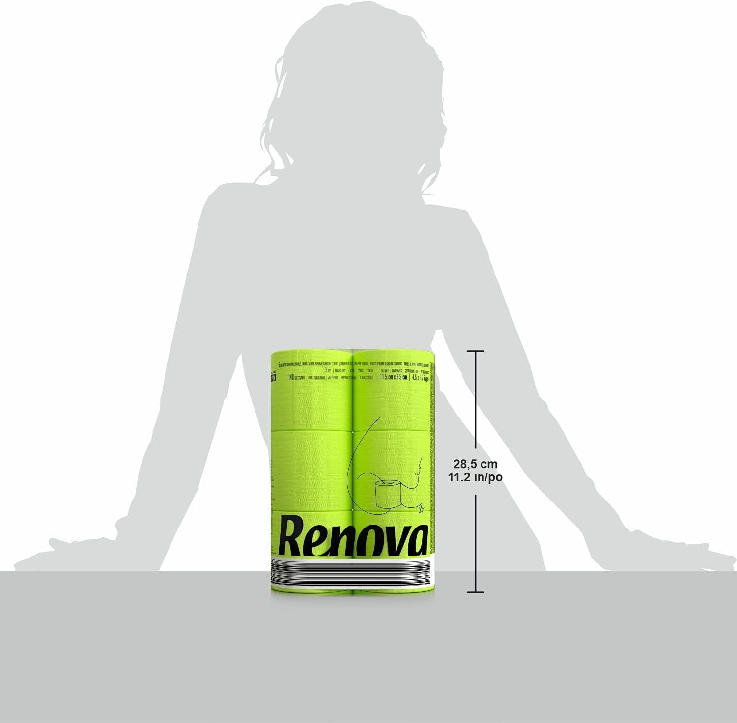 Hârtie igienică RENOVA GREEN 6 role