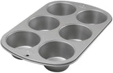 Wilton 445291 445291 Tavă Jumbo pentru brioșe, acoperire antiaderentă, 6 găuri, 4,5 X 22,2 X 34,2 cm, oțel Matrite si tavi pentru copt Naty Shop