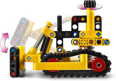 LEGO Technic Heavy Bulldozer Bauspielzeug Bulldozer Zu Ihrer Baustelle hinzufügen Konstruktionsspielzeug für Kinder Technikgeschenk für Jungen und Mädchen ab 7 Jahren 42163 Bausets Besuchen Sie den LEGO-Store