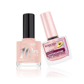 Milano Nagellack-Set zur Stärkung brüchiger und geschwollener Nägel, 9,5 ml und Nagellack 10 Days Long N.882 Nude Rose, langanhaltender Glanzeffekt, 11 ml
