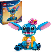 LEGO | Disney Stitch Spielzeug - Figur zum Spielen und Sammeln mit Einer Eistüte und Einer dekorativen Blume - Geschenk für Mädchen, Jungen und Lilo & Stitch Filmfans ab 9 Jahren - 43249