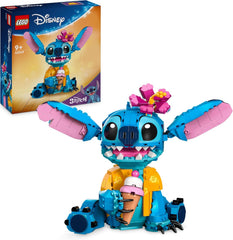 LEGO | Disney Stitch Spielzeug – Figur zum Spielen und Sammeln mit einer Eistüte und einer dekorativen Blume – Geschenk für Mädchen, Jungen und Lilo & Stitch Filmfans ab 9 Jahren – 43249