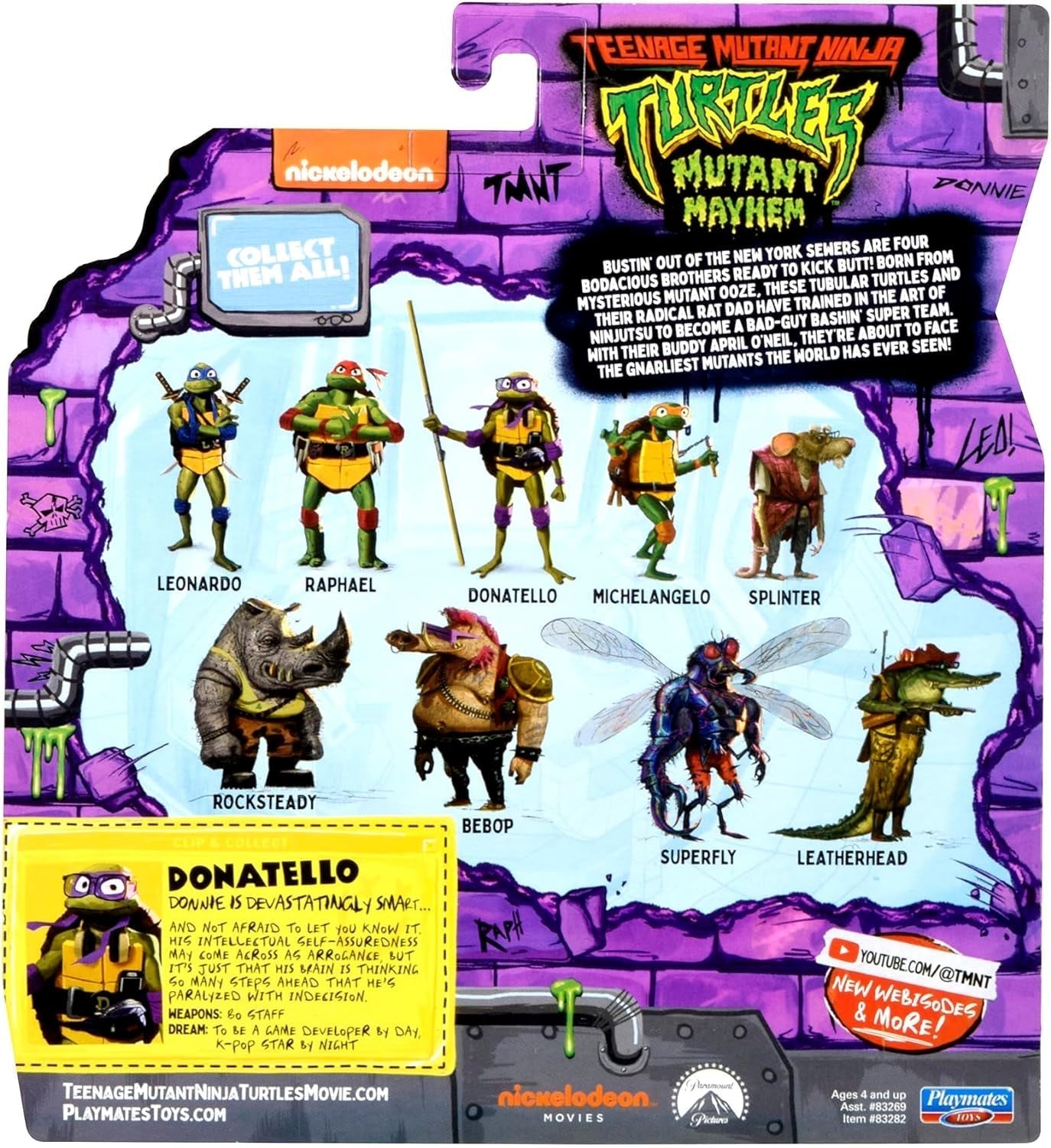 TEENAGE MUTANT NINJA Turtles - Donatello Figura de bază Action figures Naty Shop