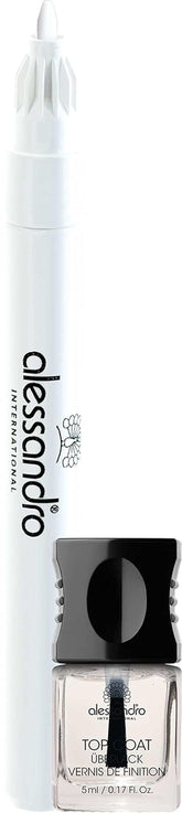 Eyeliner-Set French Liner alessandro Effect Polish, weiß, 1 Packung (3,2 ml + 5 ml)