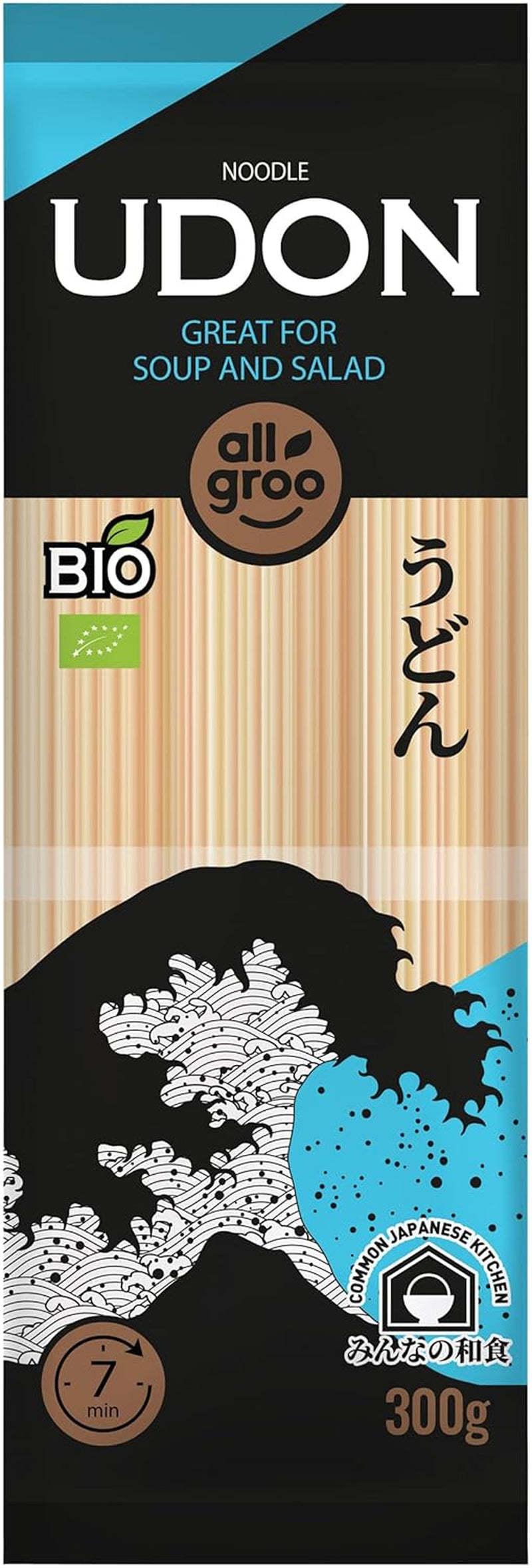 Allgroo Bio-Weizennudeln, Udon, CN-BIO-154-1 x 300 g