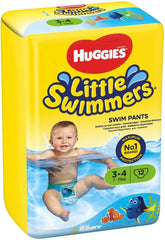 Huggies Little Swimmers Schwimmwindeln, Größe 3–4, 12er-Pack, 7–15 kg