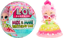 LOL. Überraschung! Mix & Make Birthday Cake Tots – Mit Sammelpuppe, DIY-Kuchenkleid, „Backen“ und Dekorieren des Kuchens, Zutaten und Glitzerstreuseln – Puppe mit Kuchenkleid – Ideal für Mädchen ab 3 Jahren. Naty Shop-Puppen in Standardgröße