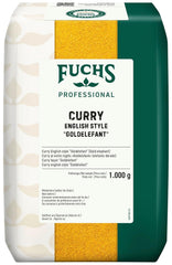 Fuchs Professional - Curry nach englischer Art „Goldelephant“ | Zum Würzen von Suppen, Saucen und Reisgerichten | Profi-Qualität für Großverbraucher und Gastronomie | 1 kg im recycelbaren Beutel