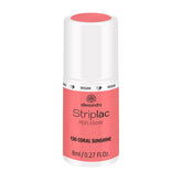 UV-Nagellack alessandro Striplac Coral Sunshine – Zart und langanhaltend – Einfache Entfernung dank der Entfernungstechnologie – Vegan und tierversuchsfrei – 8 ml
