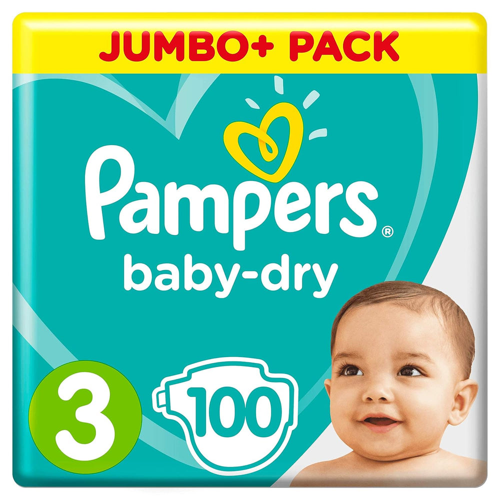 Pampers Windeln (alte Version), Größe 3 (6-10 kg), 100 Stück,