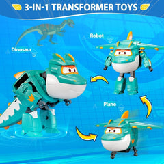 Super Wings EU770447 – Transforming Tino & Pet, verwandelnde Spielzeugfigur ca. 14,5 cm und Haustier mit einer Höhe von ca. 14,5 cm. 4,3 cm, für Kinder ab 3 Jahren. Actionfiguren Naty Shop