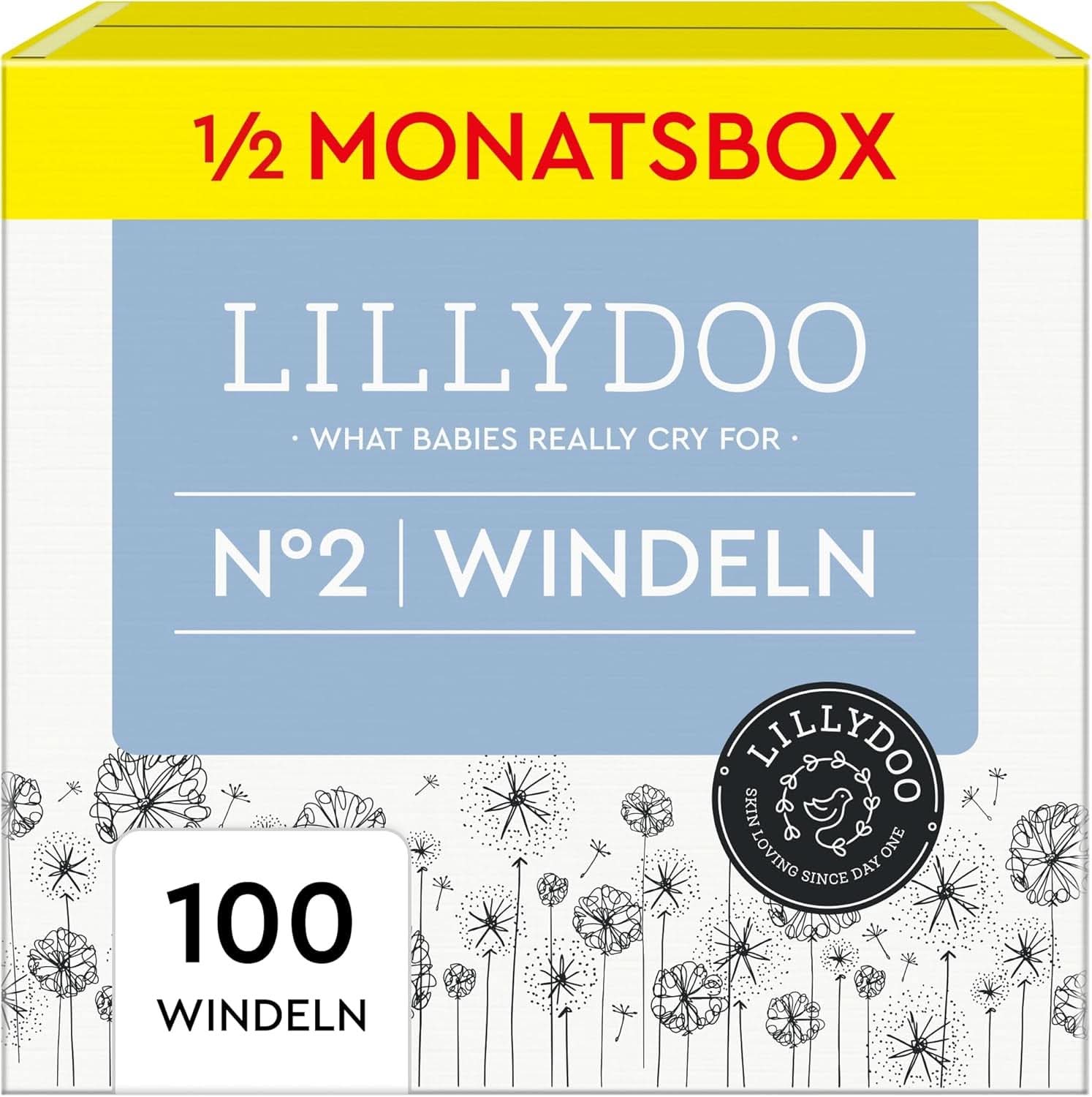 LILLYDOO Scutece prietenoase cu pielea, mărimea 2 (4-8 kg) Mama si Copilul Naty Shop 2 (100 buc)