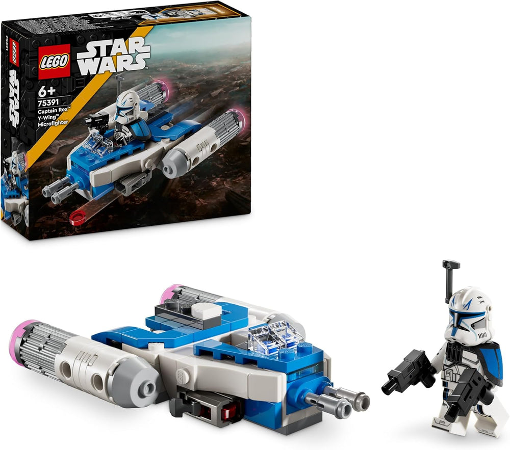 LEGO Star Wars Captain Rex Y-Wing Microfighter, baubares Spielzeug-Sternenschiff Steine zum Sammeln, Giftidee für Jungen und Mädchen ab 6 Jahren 75391