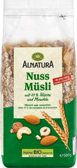 Bio-Müsli mit Nüssen, 17 % Nüsse und Mandeln, 0,5 kg