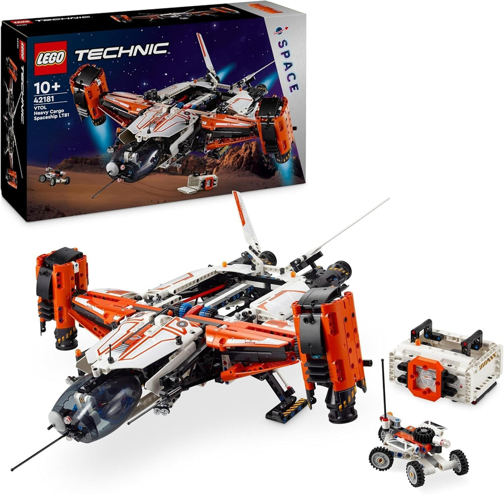LEGO Technic Vtol Space Transporter LT81, Weltraumbauset, Weltraumspielzeug, Raumschiff, Mini-Rover-Spielset, Geschenk für Jungen und Mädchen über 10 Jahre alt 42181 Bausets Besuchen Sie den LEGO-Store Single