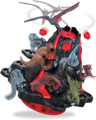 EPOCH Games - Jurassic World Vulcanul Tremurător, 7509, Jucărie Dinozaur, Joc de Societate pentru Copii cu Vârsta de 4 Ani și Peste