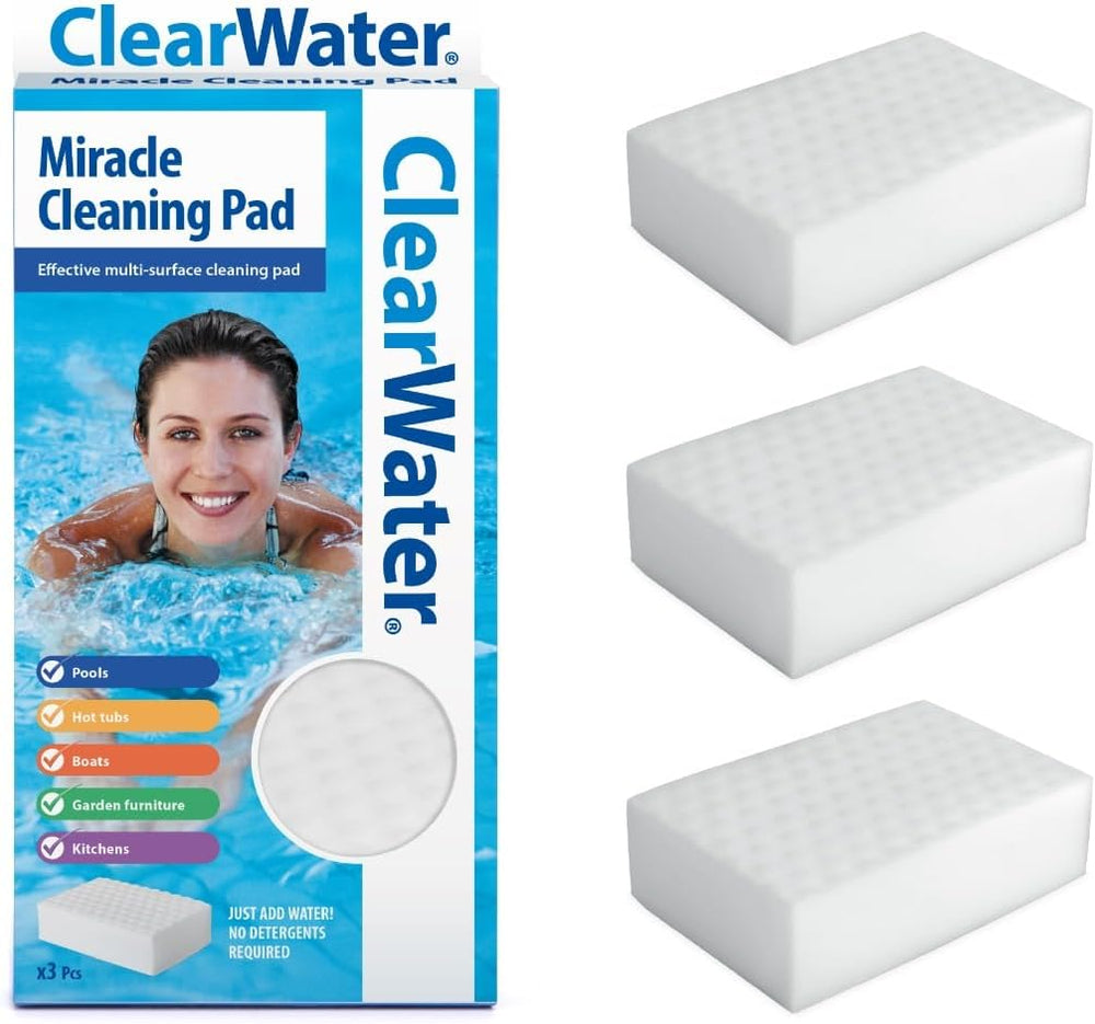 Miracle Pad Pool- und Spa-Reinigungsschwamm, weiß, 3er-Pack
