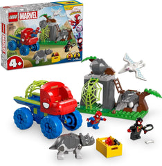 LEGO Marvel Spideys Team auf Rettungsmission im Dino-Truck. Baubares Superheldenauto-Spielzeug-Abenteuerset für Kinder ab 4 Jahren. Spidey und seine Superfreunde 11199 Bausets. Besuchen Sie den LEGO-Store. Standardtitel