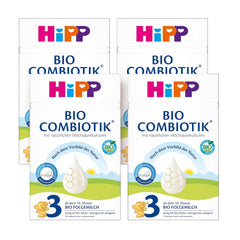 HiPP 3 Bio Combiotik (4 x 600g), Folgemilch ab 10 Monaten, mit natürlichen Milchsäurekulturen, Vitamin C und D, GOS, Omega-3 (DHA, ALA), in bester Bio-Qualität