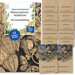 Magic Garden Seeds – Mitteleuropäisches Heilpflanzensamen-Set – 12 traditionelle Sorten beliebter Heilpflanzen – Erbstücksorten – Gartenzubehör – Pflanzensamen – Geschenk für Gartenliebhaber
