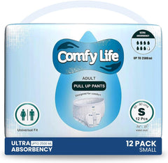 Premium-Inkontinenzhöschen für Erwachsene, hohe Saugfähigkeit, Größe S, 12 Stück