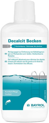 BAYROL Decalcit Pool-Reinigungsgel 1 L zur Entfernung von Kalkablagerungen an Poolwänden und -böden – Hochwirksame Formel – Löst hartnäckigen Schmutz, Kalk und Metallablagerungen