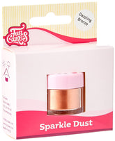 Funcakes Sparkle Dust Dazzling Bronze: Pudră de colorant alimentar strălucitoare pentru decorarea torturilor, certificată Halal