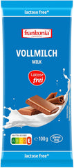 frankonia CHOCOLATE Vollmilchschokolade ohne Laktose und Gluten, 100 g