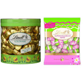 Mini goldene Schokoladenhasen | 700g-Beutel und dekorative Schokoladen-Edition | 180g Beutel | Eier aus hochwertiger Vollmilchschokolade, fröhlich und bunt verpackt, zu Ostern | Osterschokolade