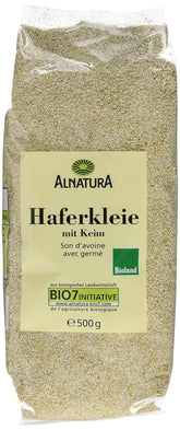 Bio-Haferkleie mit Sprossen, 500 Gramm Cereale Naty Shop