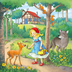 Ravensburger Puzzle pentru copii - 08051 Rapunzel, Scufița Roșie și Regele Broască - Puzzle pentru copii de 5 ani și peste, cu 3X49 piese Puzzle Naty Shop
